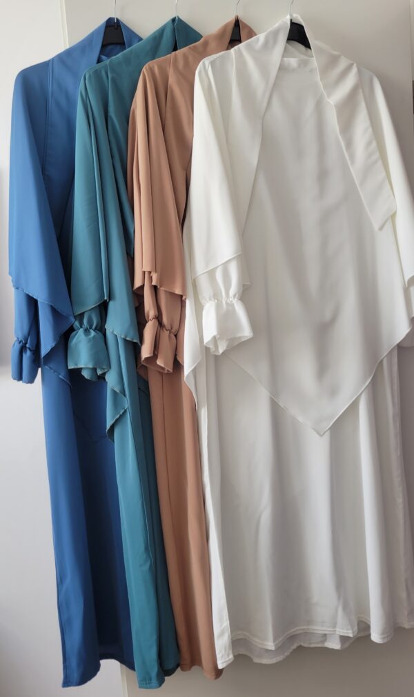 set abaya khimar warda