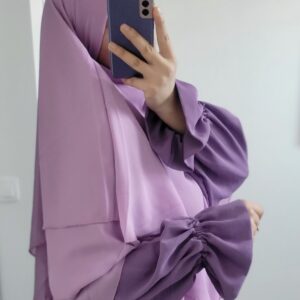 Abaya manches tulipe