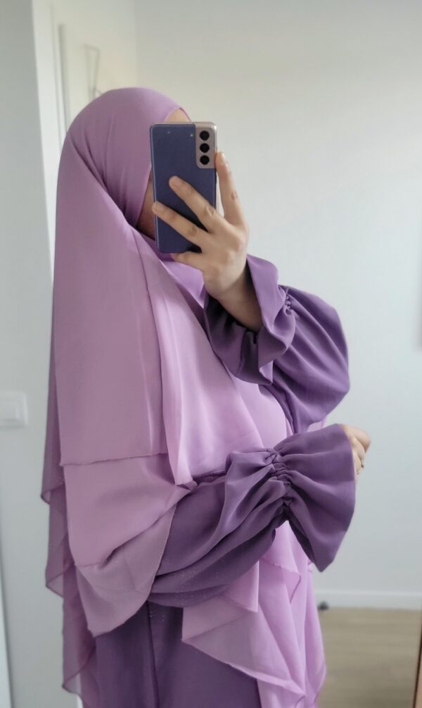 Abaya manches tulipe