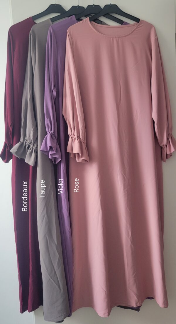 Abaya manches tulipe