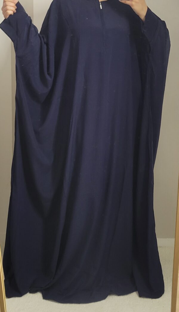 Abaya saoudienne compatible allaitement bleu marine