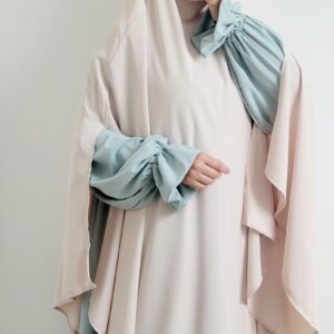 Ensemble abaya et khimar à fente