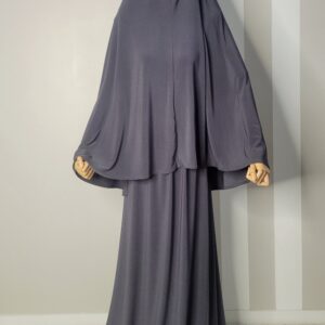 Ensemble jupe et khimar en jersey premium - Tenue de prière pour le ramadan