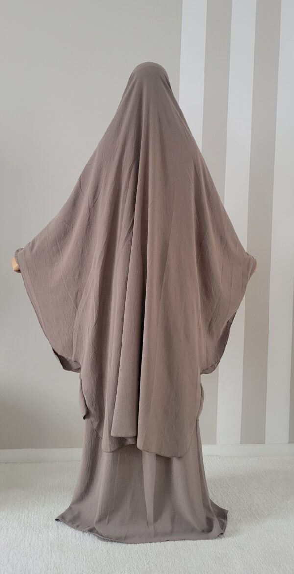 Ensemble jazz : Abaya ballon et khimar cape option casquette