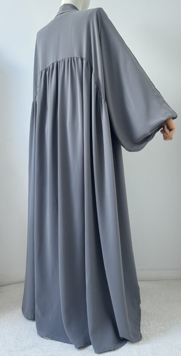 Ensemble abaya et kimono gris