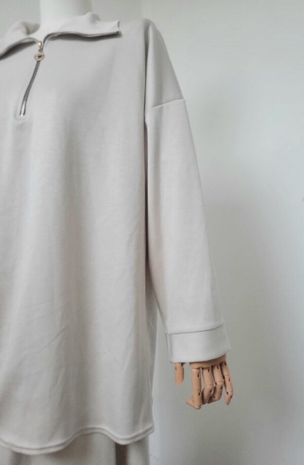 Ensemble jupe et haut zip au col neige