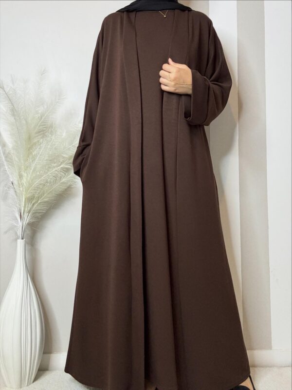 Abaya Comfy 2 en 1 marron