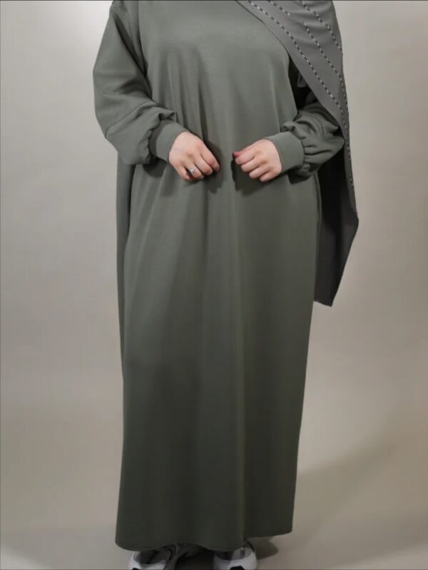 Robe longue jogging-robe comfy kaki
