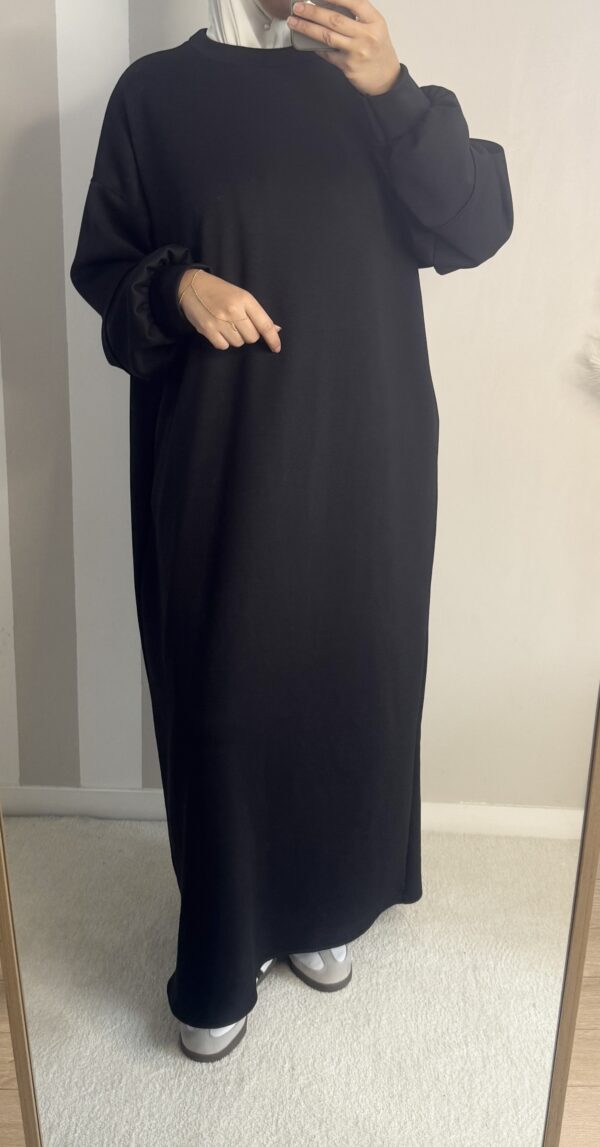 Comfy robe, robe sweat noir