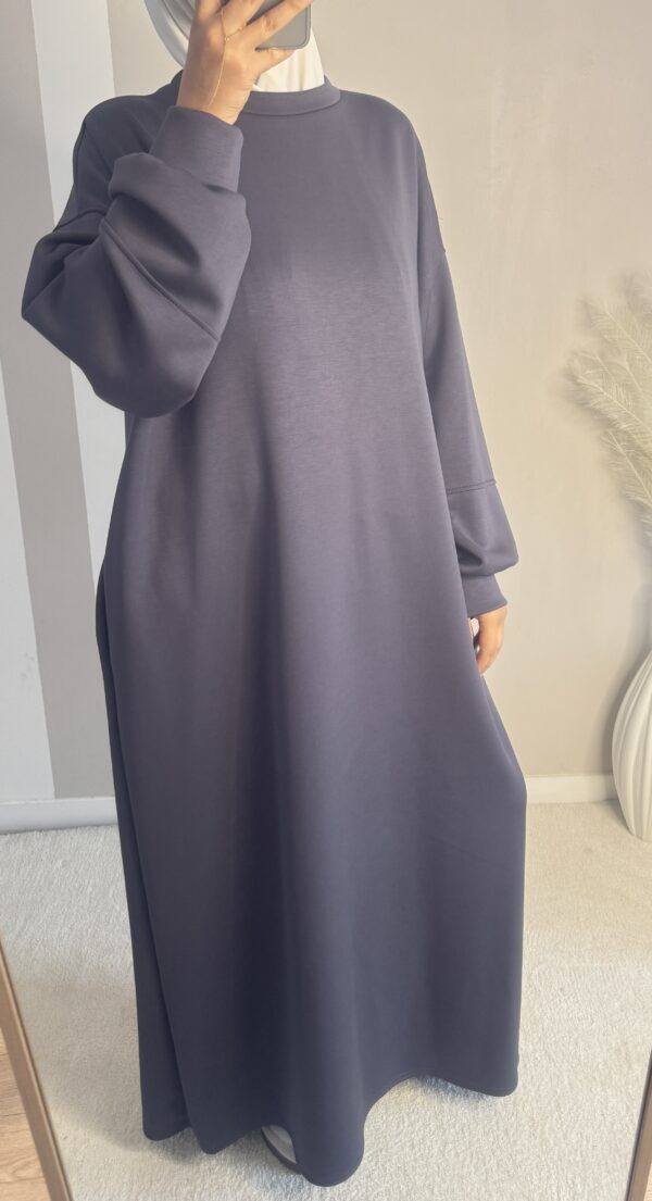 Robe longue jogging-robe comfy gris anthracite