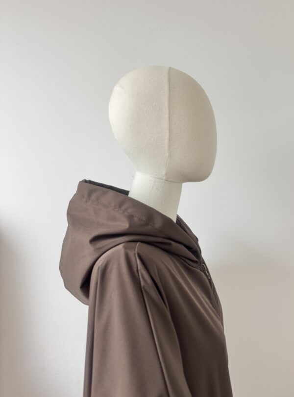 Parka longue anti_vent marron
