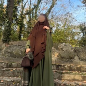 abaya saoudienne et khimar 3 voiles