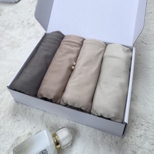 hijab liquid jersey beige taupe