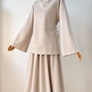 Ensemble jupe comfy beige