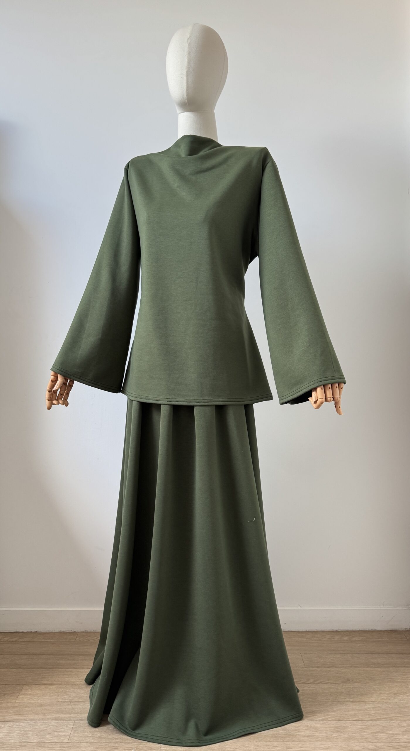 Ensemble jupe comfy kaki