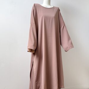 Ensemble jupe et tunique à fente soie de médine